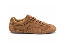 Camel Suede Low-profile Trainer