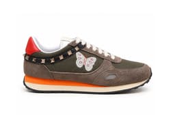 Olive Butterfly Vintage Runner